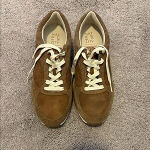 Naturalizer Brown and Cream Women's Sneakers
